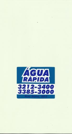 Capa distribuidor Água Rapida