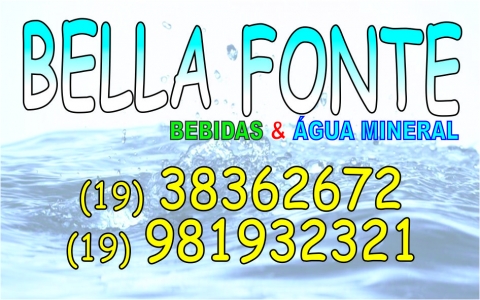 Capa distribuidor Bella Fonte Bebidas e Água Mineral