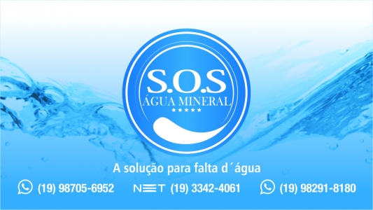 Capa distribuidor SOS Agua Mineral