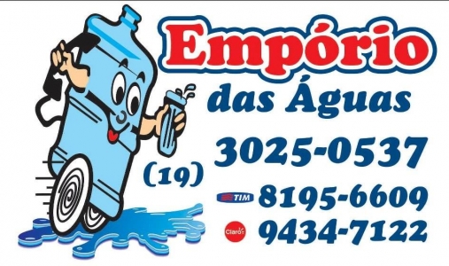 Capa distribuidor Empório das Águas