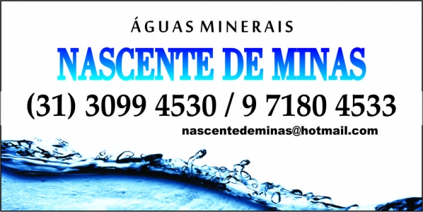Capa distribuidor Nascente de Minas Distribuidora de Bebidas