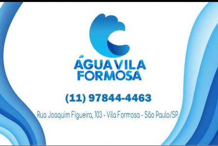 Capa distribuidor Agua Vila Formosa